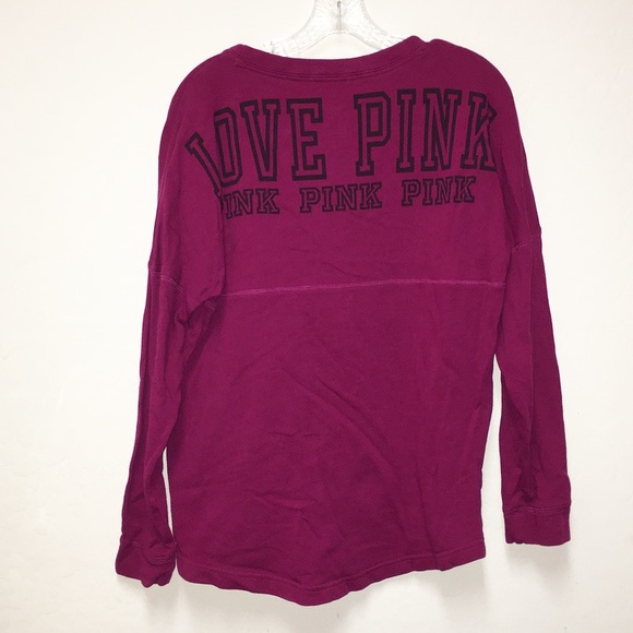 PINK Victoria's Secret Sweaters - PINK VS Varsity pullover crew sweatshirt SMALL